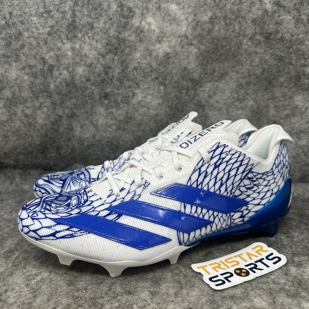 Adidas Adizero Electric Exotic Football Cleats Mens Size 12.5 Blue White IH8569